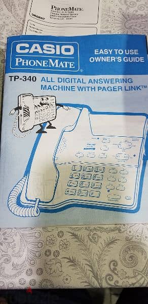 vintage casio TP-340 digital machine - phone from 1996 2