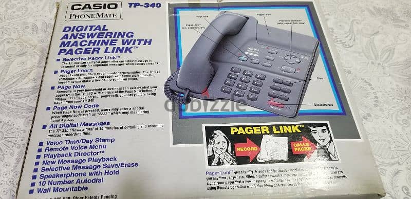 vintage casio TP-340 digital machine - phone from 1996 5