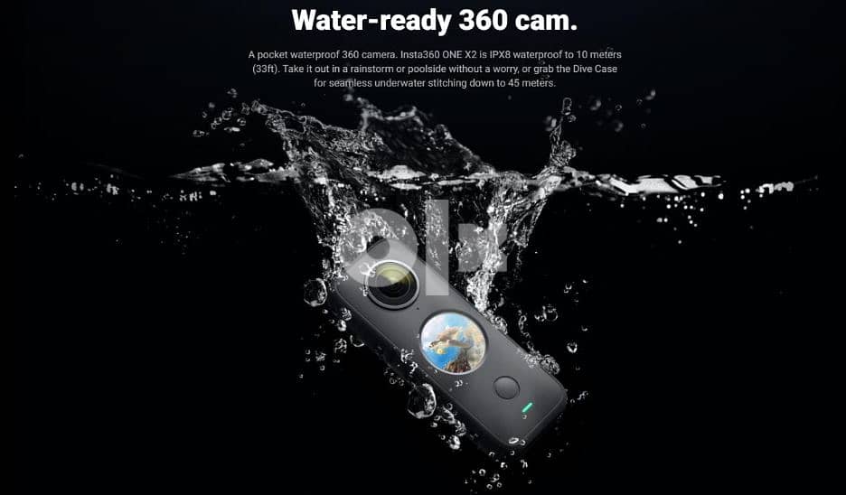 Insta360 ONE X2 360 Action Camera 5.7K VR Video 10M Waterproof FlowSta 3