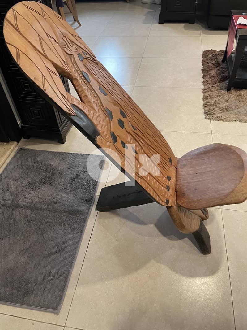 Collectible Wooden crafted Chair imported from Dubai 1