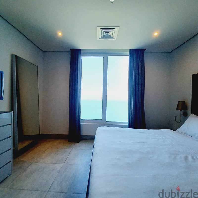 Furnished apartment with sea view for rent in Al Manqaf, Block 4 6