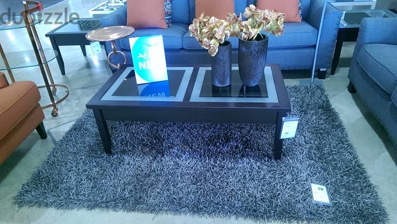 Used Safat Coffee Table and 2 Side tables with drawers Originally 95kd 4