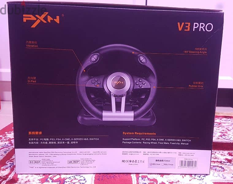 V3 Pro Racing Wheel for PC, PS3, PS4, XBox 1
