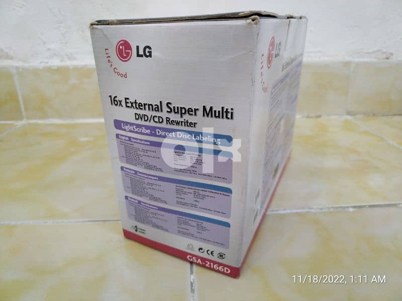 Used LG External Super Multi DVD Rewriter 4