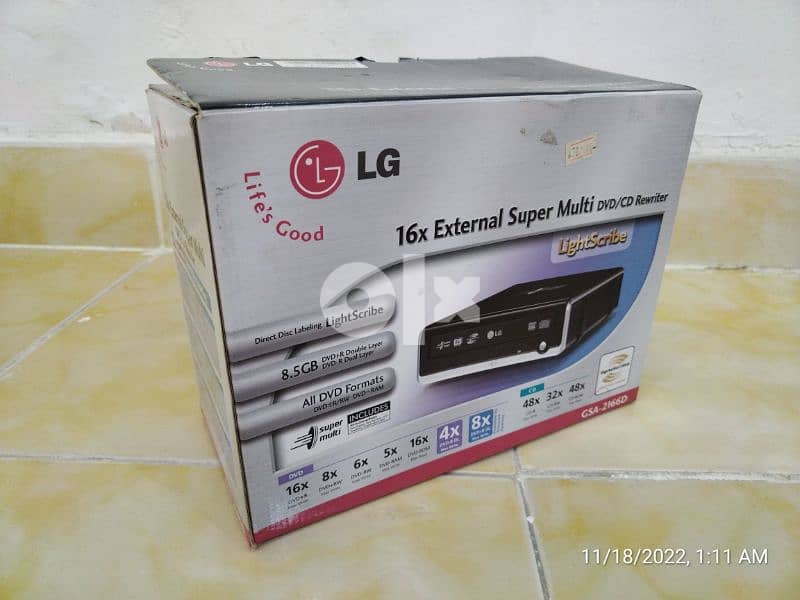 Used LG External Super Multi DVD Rewriter 7