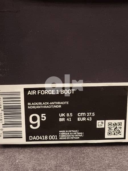 NIKE Air Force 1 High Boots Black Anthracite 4