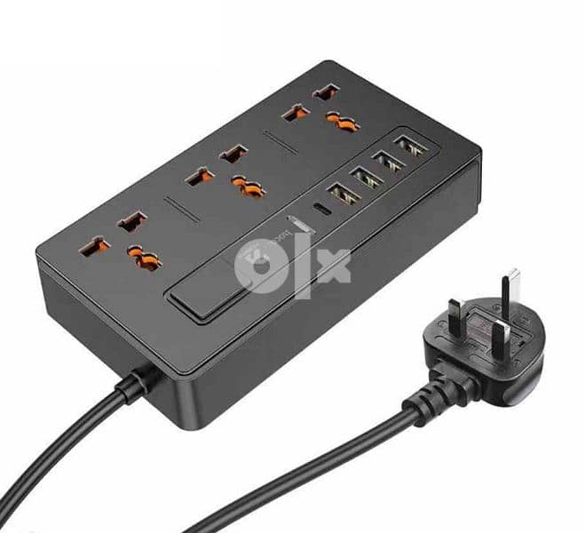 Hoco Mobax 2in1 Multi Socket PD 20W Charger Extention 0