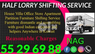 Half lorry shifting service 55 29 69 88 0