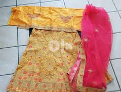 Semi Stitched Ghagra Choli with Dupatta