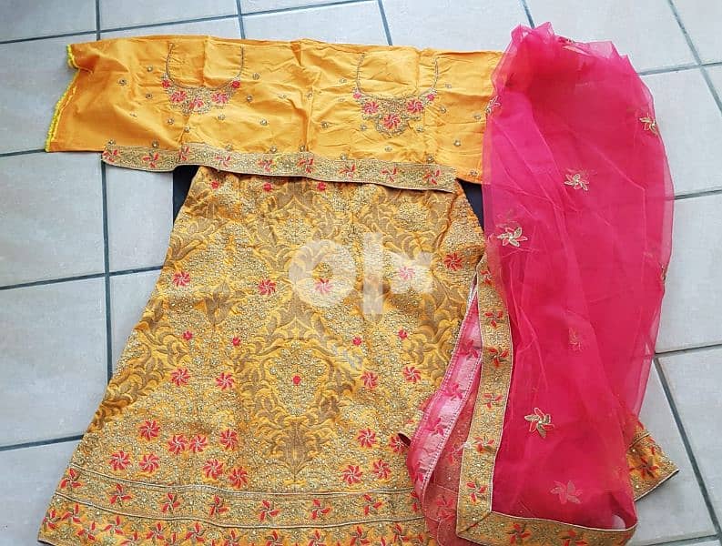 Semi Stitched Ghagra Choli with Dupatta 0