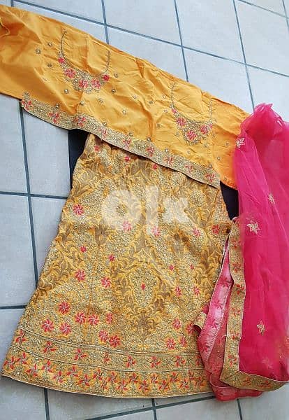 Semi Stitched Ghagra Choli with Dupatta 2