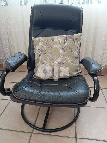 IKEA Recliner Leather Easy Chair 1