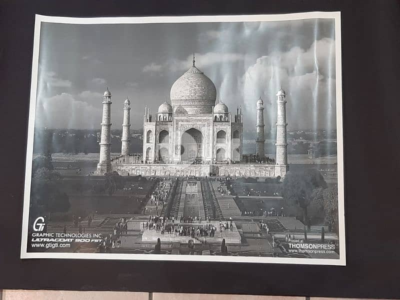 Taj Mahal pic Laminated Raised up 28inches x 22inches 2