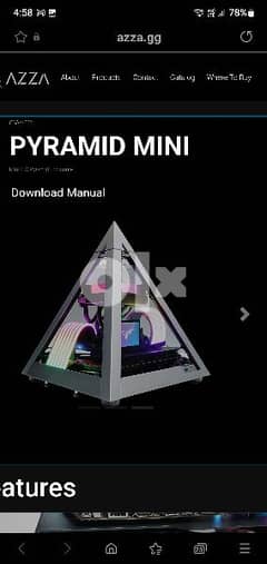 للبيع كيس جديد Pyramid Mini من شركة Azza لم يستعمل