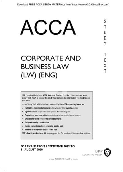 NEED ACCA BOOKS 1