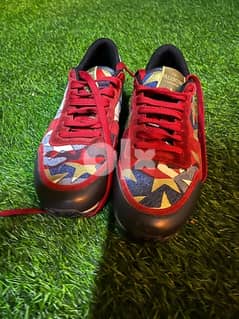 Valentino rockrunner camo star studded - red shoes 0